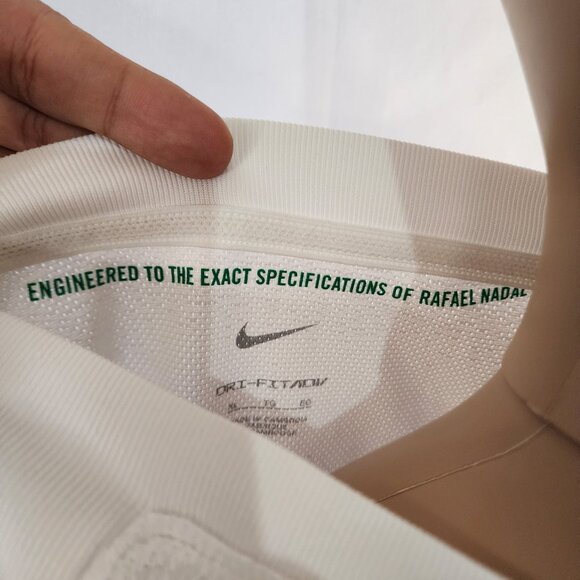 Nike Men’s Rafa Dri-FIT ADV Short-Sleeve Tennis Knit Top Shirt Men XL FD5409-100 - Picture 8 of 11